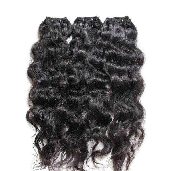 center wig natural black single drawn indian hair bundles
