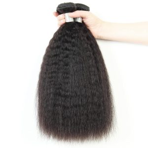 Home center wig remy hair black yaki straight bundles brazilian weaving