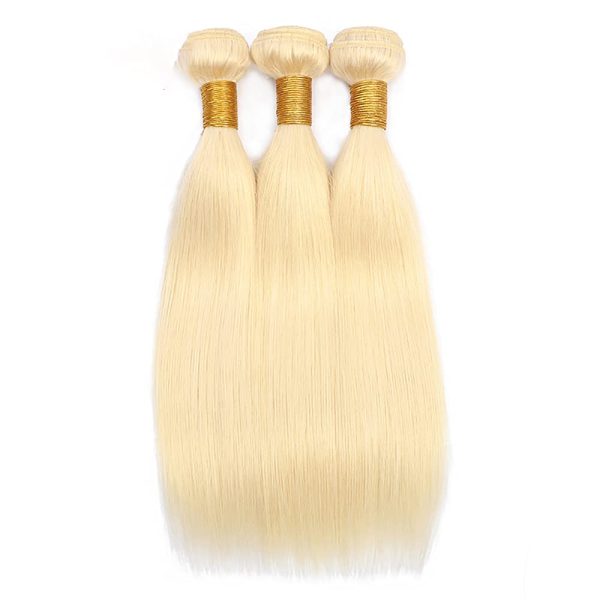 center wig remy hair 613 straight bundles brazilian weaving