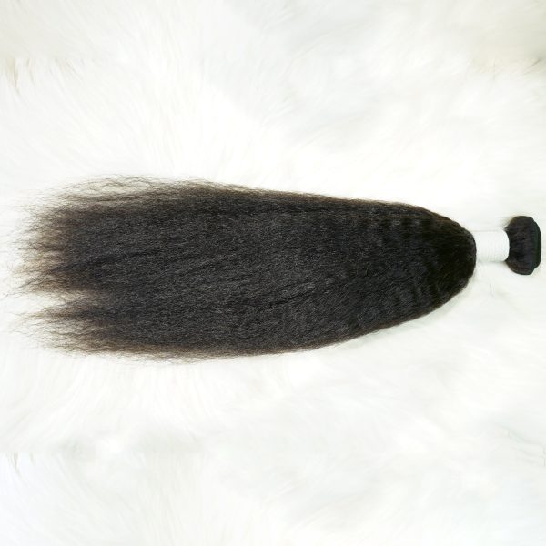 center wig remy hair black yaki straight bundles brazilian weaving