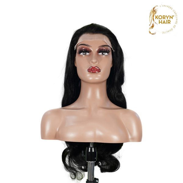 center wig natural black remy hair 6x7 lace closure body wave human hair wig