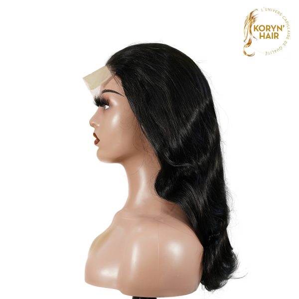 center wig natural black remy hair 5x5 lace closure body wave human hair wig