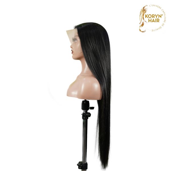 center wig 13x4 straight lace front wig natural black remy hair
