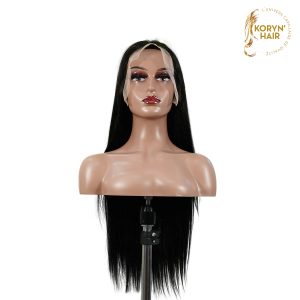 center wig 13x6 double drams straight lace front wig black remy hair
