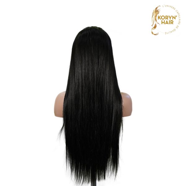center wig 13x6 double drams straight lace front wig black remy hair