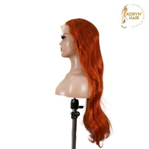 center wig 13x4 straight lace front wig 350 orange 26 inch remy hair