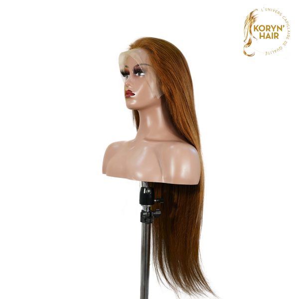 center wig 13x4 straight lace front wig 30 brown 26 inch remy hair
