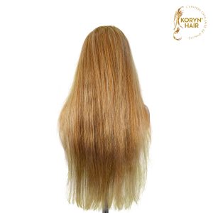 center wig 13x4 straight lace front wig 8&27 honey blonde highlight 26 inch remy hair