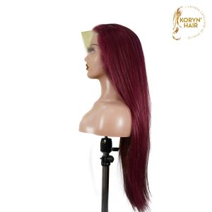 koryn hair 13x4 straight lace front wig 99j color 26 inch remy hair