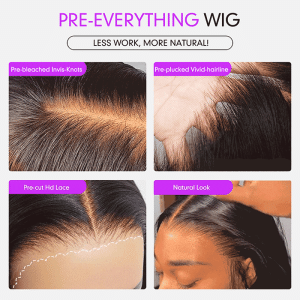 center wig 13x4 straight bob lace front wig natural black asian raw hair