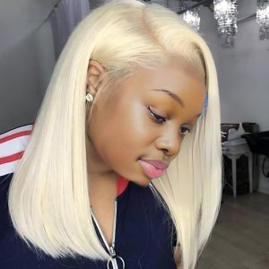 center wig 13x4 straight bob lace front wig 613 remy hair